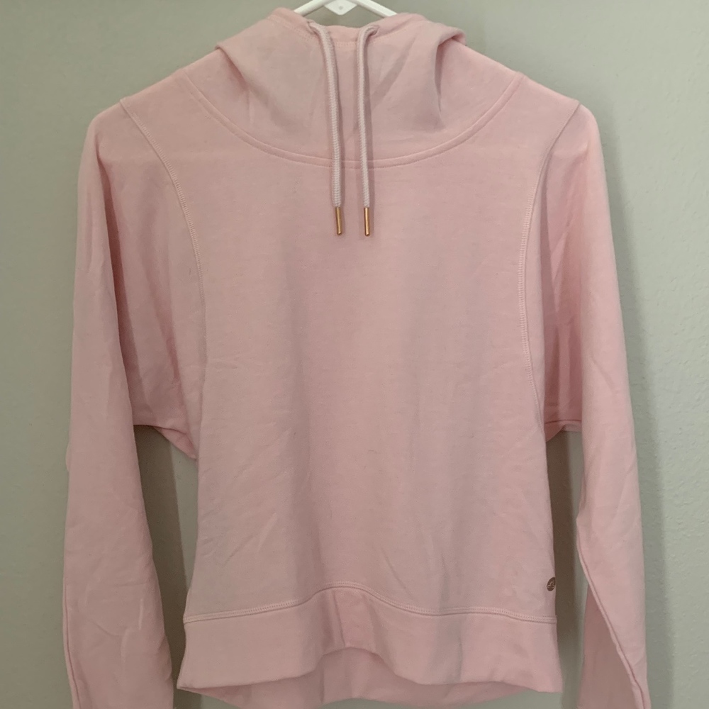pink hoodie